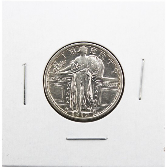 1917 P Type 1 Standing Liberty Quarter VF/XF Condition