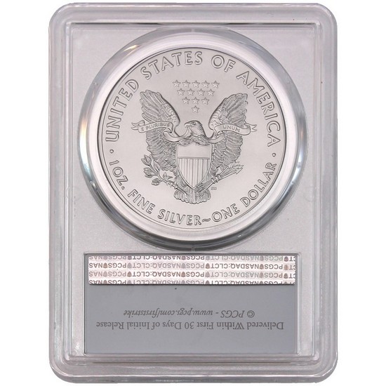 2018 Silver American Eagle MS70 FS FDI PCGS Flag Label