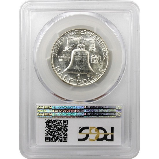 1954 D Franklin Silver Half Dollar MS64 FBL PCGS