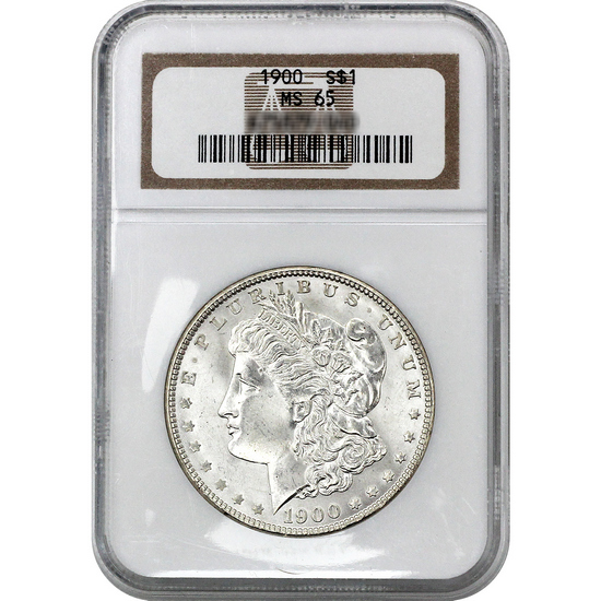 1900 Morgan Silver Dollar MS65 NGC Brown Label