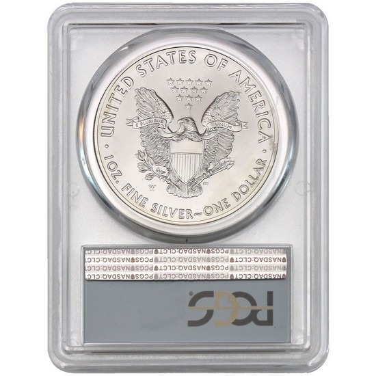 2018 W Burnished Silver American Eagle SP70 FDI PCGS Flag Label 2018 W Burnished Silver American Eagle SP70 FDI PCGS Flag Label