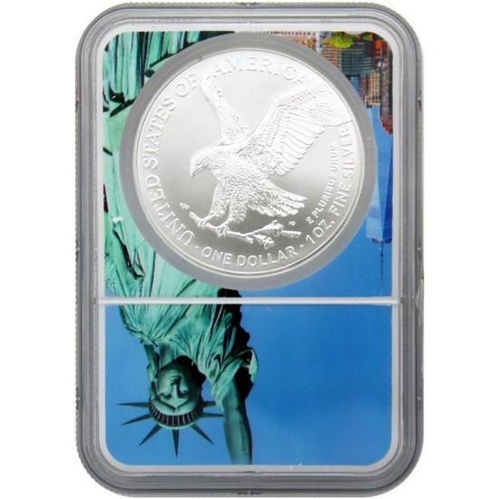 2025 Silver American Eagle Coin MS70 FDI NGC Statue Of Liberty Core
