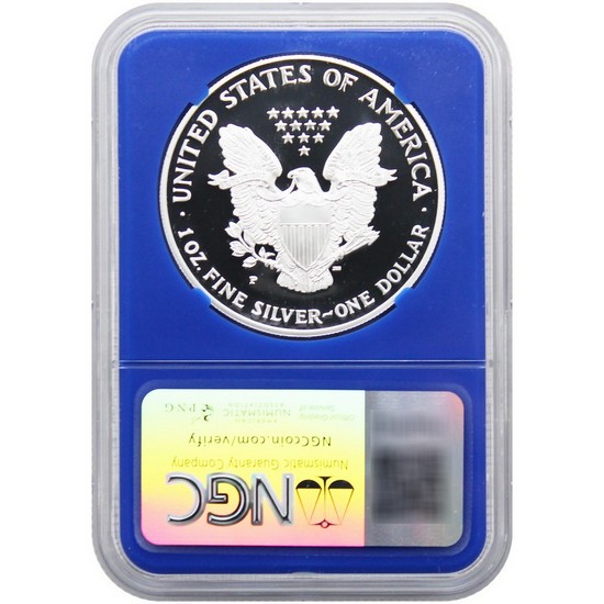 1997 Silver American Eagle PF69 UC NGC Blue Core Liberty Bell 1997 Silver American Eagle PF69 UC NGC Blue Core Liberty Bell