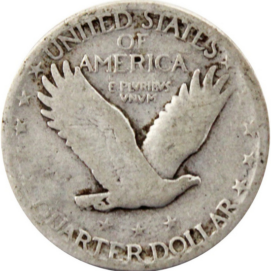 1927 D Standing Liberty Silver Quarter in G/VG Condition