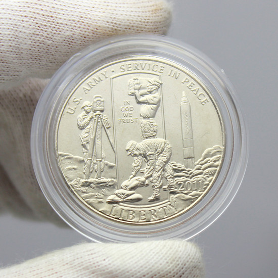2011 D U.S. Army Half Dollar BU Coin in OGP 2011 D U.S. Army Half Dollar BU Coin in OGP