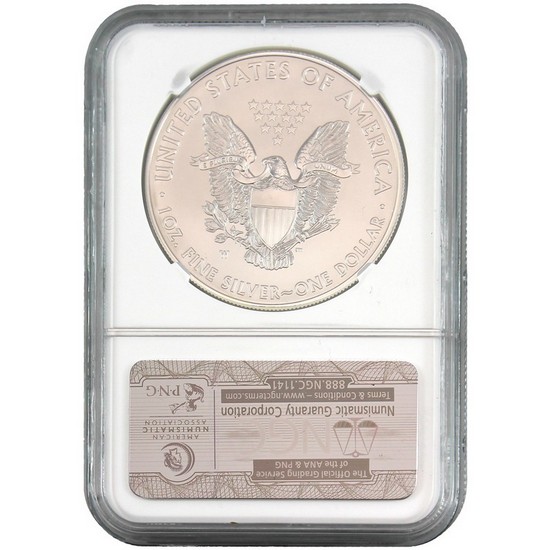 2014 W Silver American Eagle MS69 NGC Brown Annual Dollar Coin Set Label 2014 W Silver American Eagle MS69 NGC Brown Annual Dollar Coin Set Label