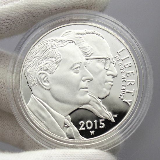2015 W March of Dimes Silver Dollar PF Coin in OGP