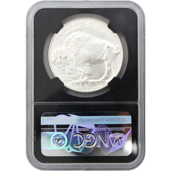 2001 D American Buffalo Silver Dollar MS69 NGC Black Core Buffalo Label 2001 D American Buffalo Silver Dollar MS69 NGC Black Core Buffalo Label