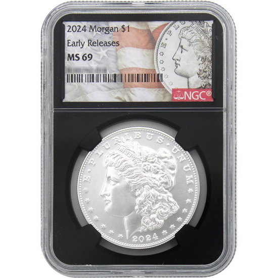 2024 Morgan and Peace Silver Dollar Set MS69 ER NGC Black Core 2024 Morgan and Peace Silver Dollar Set MS69 ER NGC Black Core