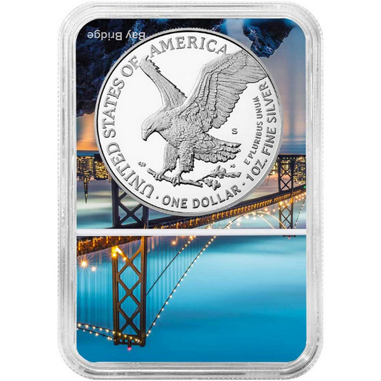 2024 S Silver American Eagle Coin PF70 UC FDI NGC Bay Bridge Core 2024 S Silver American Eagle Coin PF70 UC FDI NGC Bay Bridge Core