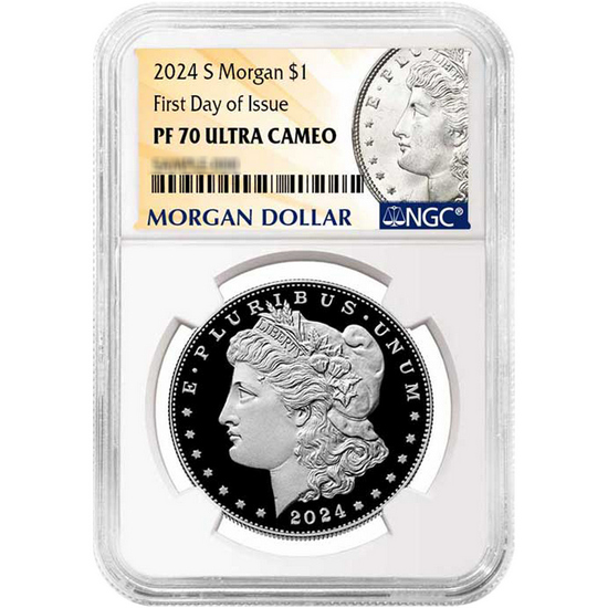 2024 S Morgan and Peace Silver Dollar Set PF70 UC FDI NGC Morgan Peace Dollar Label 2024 S Morgan and Peace Silver Dollar Set PF70 UC FDI NGC Morgan Peace Dollar Label