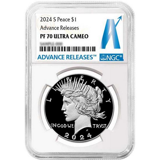 2024年 オーストラリア 銀貨 NGC PF70 UC クリソプレーズ 天然石 2024 S Morgan and Peace Silver Dollar Set PF70 Advance Releases
