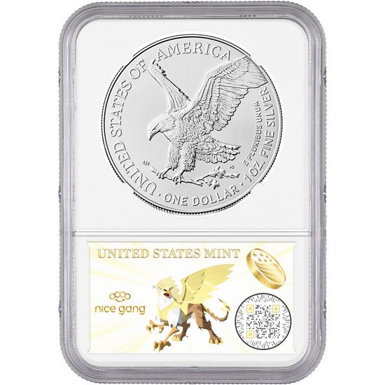 2025 Silver American Eagle First Eagle Privy Coin MS70 NGC One of First 50,000 Issued 8th Era Label 2025 Silver American Eagle First Eagle Privy Coin MS70 NGC One of First 50,000 Issued 8th Era Label