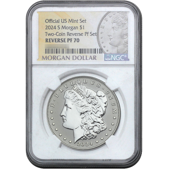 2024 S Morgan and Peace Silver Dollar Set Rev PF70 NGC Morgan/Peace Label 2024 S Morgan and Peace Silver Dollar Set Rev PF70 NGC Morgan/Peace Label