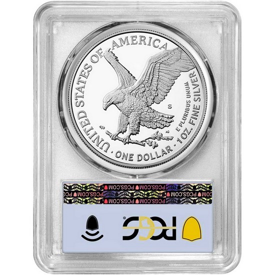 2025 S Silver American Eagle Coin PR70 DCAM FS PCGS Flag Label 2025 S Silver American Eagle Coin PR70 DCAM FS PCGS Flag Label