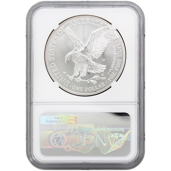 2021 W Burnished Type 2 Silver American Eagle MS70 ER NGC Blue Label 2021 W Burnished Type 2 Silver American Eagle MS70 ER NGC Blue Label