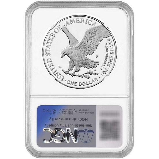 2025 P Silver American Eagle United States Marine Corps Privy Coin PF70 UC FDI NGC 1st Label