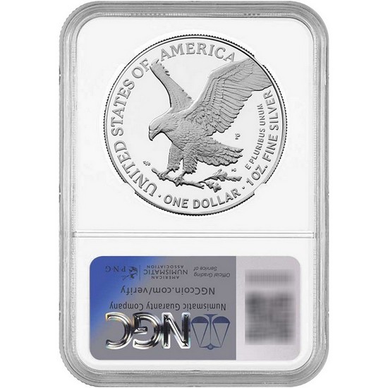 2025 P Silver American Eagle United States Marine Corps Privy Coin PF69 UC NGC Brown Label