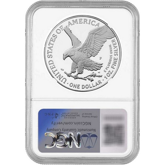 2025 P Silver American Eagle United States Marine Corps Privy Coin PF69 UC ER NGC Blue Label