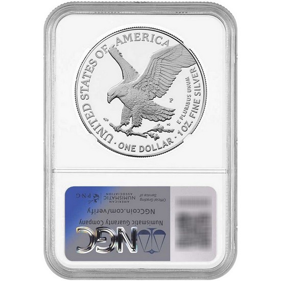 2025 P Silver American Eagle United States Marine Corps Privy Coin PF69 UC ER NGC Military Label