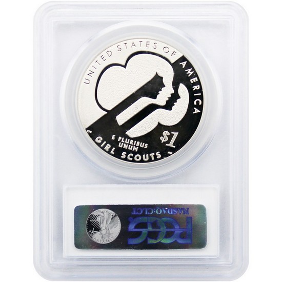 2013 W Girl Scouts Silver Dollar PR70 DCAM PCGS Standard Blue Label