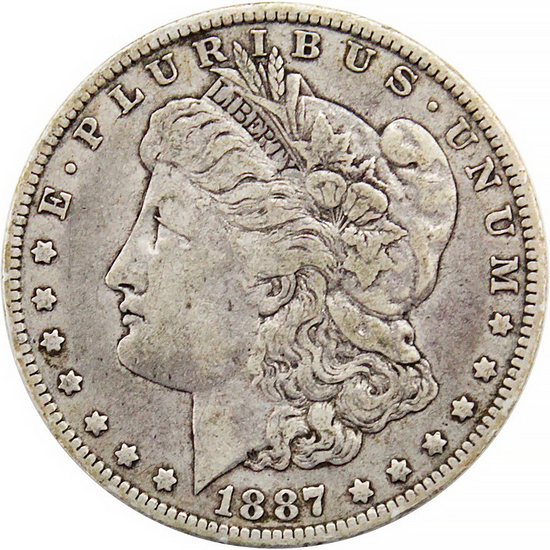 1887 O Morgan Silver Dollar in G/VG Condition