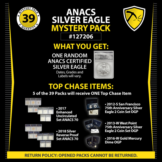 Random Certified Quarter Dollar Mystery Pack #040444