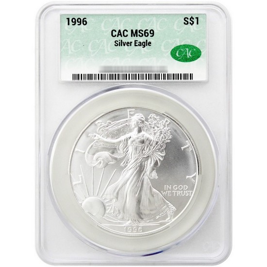 1996 Silver Eagle CAC MS69