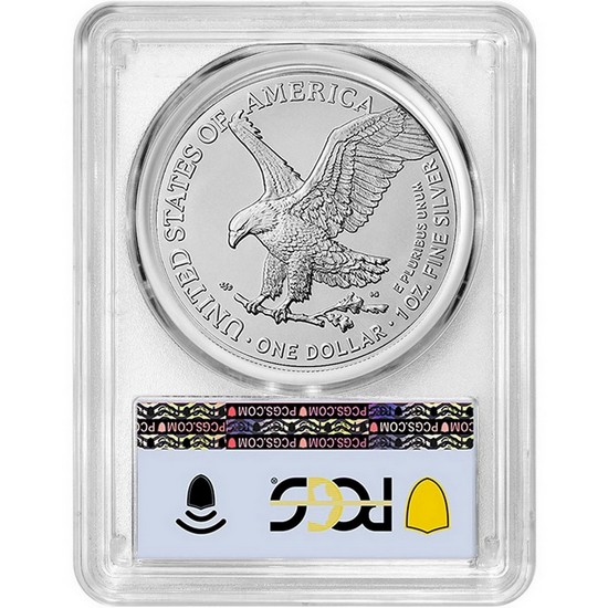2025 Silver American Eagle Coin MS69 FDI PCGS Flag Label 2025 Silver American Eagle Coin MS69 FDI PCGS Flag Label