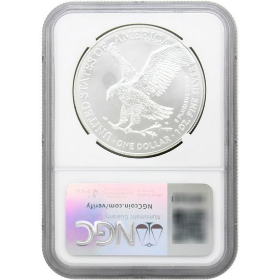 2025 Silver American Eagle Coin MS70 FDI NGC Michael Gaudioso Signed