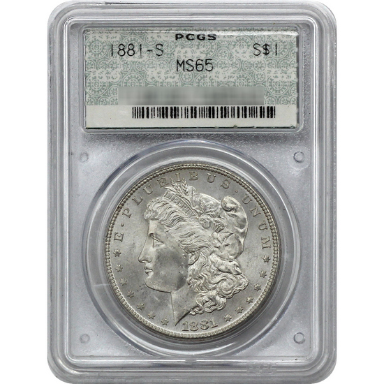 1881 S Morgan Silver Dollar MS65 PCGS