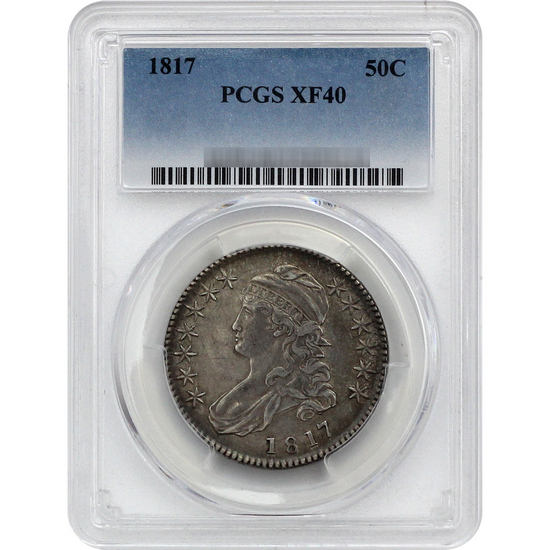 1817 Capped Bust Half Dollar XF40 PCGS Blue Label