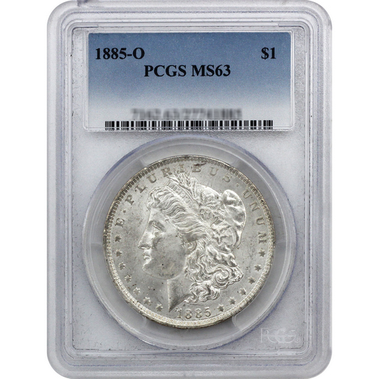 1885 O Morgan Silver Dollar MS63 PCGS