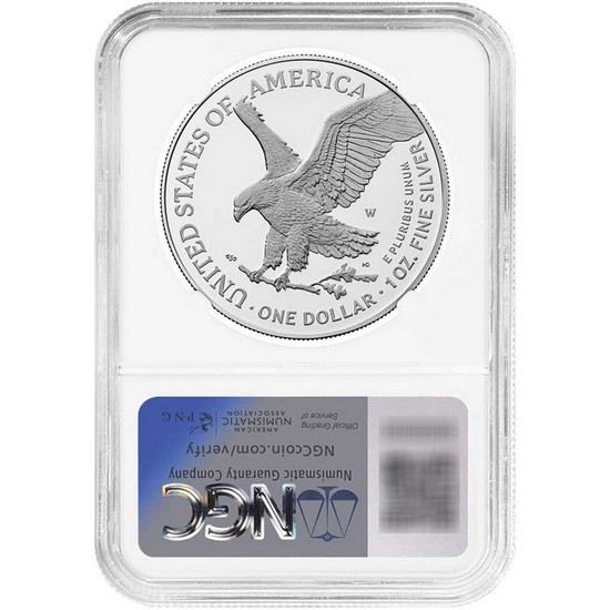 2025 W Silver American Eagle Laser Engraved Privy Coin PF70 UC Advanced Releases NGC AR Label