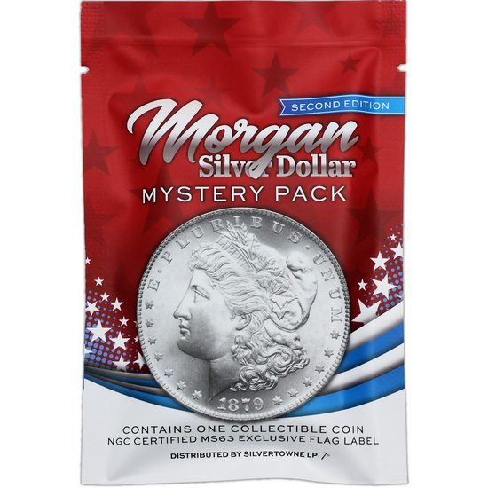 Morgan Silver Dollar NGC MS63 Mystery Pack 2nd Edition