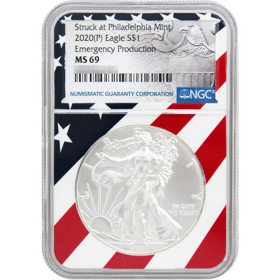 2020 (P) SAE Emergency Production MS69 NGC Flag Core