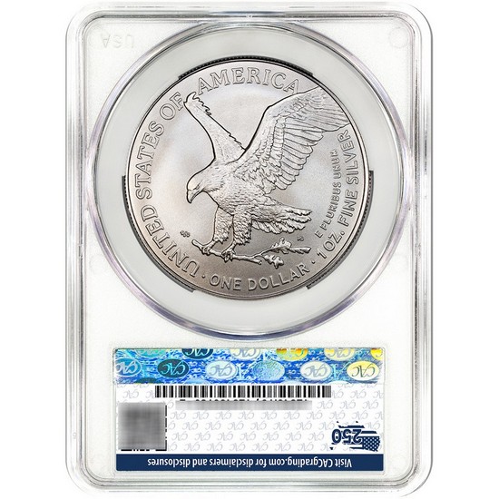 2026 Silver American Eagle Coin MS70 First Day of Delivery CAC 250th Label