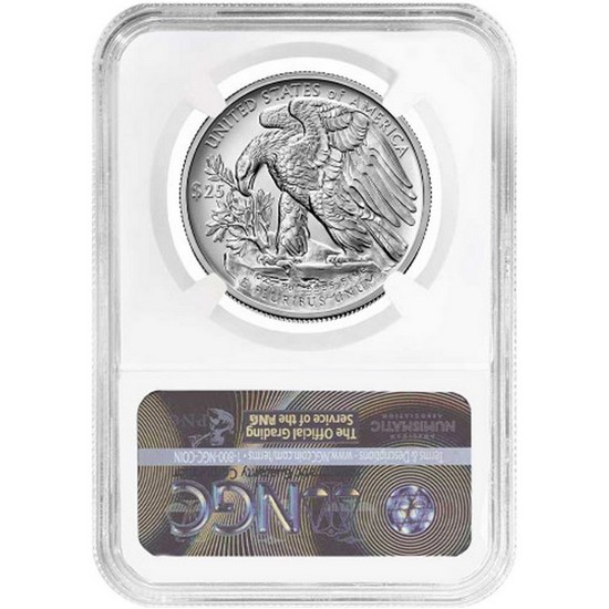 2023 W $25 Burnished Palladium Eagle MS70 FDI NGC Eagle Label 2023 W $25 Burnished Palladium Eagle MS70 FDI NGC Eagle Label