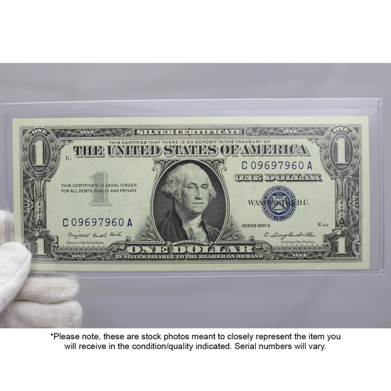 Series 1957 $1 Blue Seal Silver Certificate CU Condition