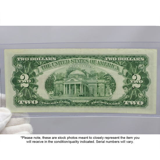 Series 1963 $2 Red Seal Legal Tender Note CU Condition Series 1963 $2 Red Seal Legal Tender Note CU Condition