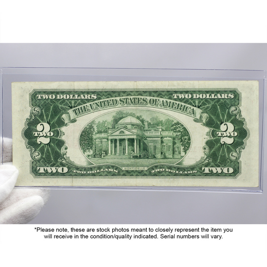 Series 1953/1963 $2 Red Seal Legal Tender Note EF/AU Condition Series 1953/1963 $2 Red Seal Legal Tender Note EF/AU Condition