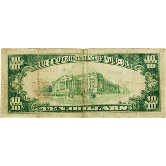 Series 1929 $10 Federal Reserve Bank of Chicago National Currency Note VG/F Condition Series 1929 $10 Federal Reserve Bank of Chicago National Currency Note VG/F Condition