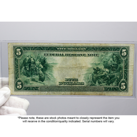 1914 $5 Large Size Federal Note G/VG Condition 1914 $5 Large Size Federal Note G/VG Condition