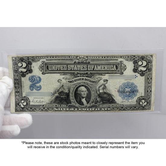 Series 1899 $2 Legal Tender Note VG/F Condition