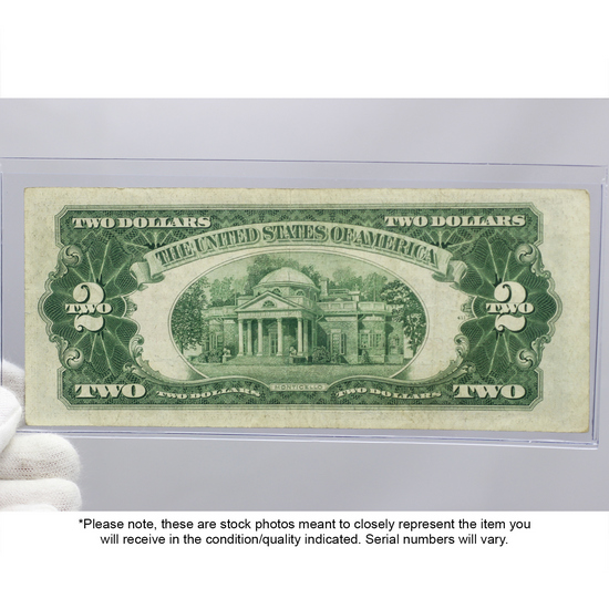 Series 1953/1963 $2 Star Red Seal Legal Tender Note VG/VF Condition Series 1953/1963 $2 Star Red Seal Legal Tender Note VG/VF Condition