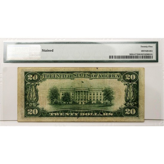1934 $20 Federal Reserve Star Note 25 PMG 1934 $20 Federal Reserve Star Note 25 PMG
