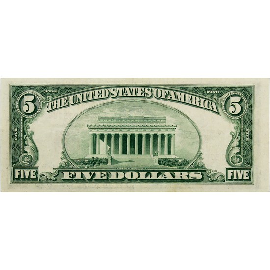 Series 1953 $5 Red Seal Legal Tender Note CU Condition