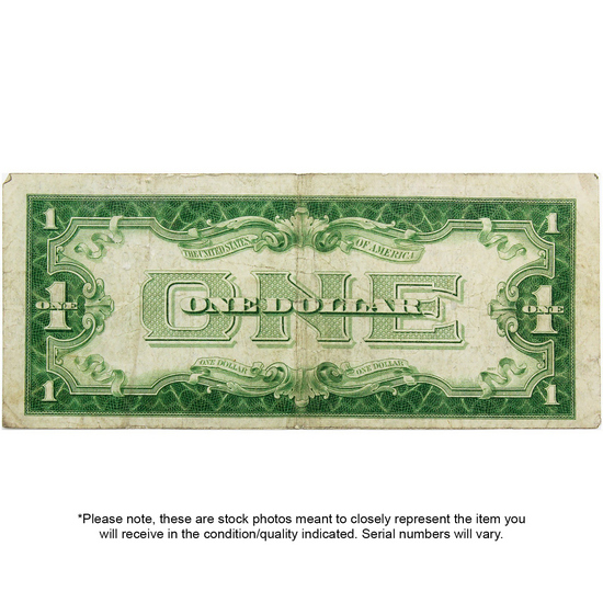 1934 $1 Silver Certificate Funny Back VG/F Condition