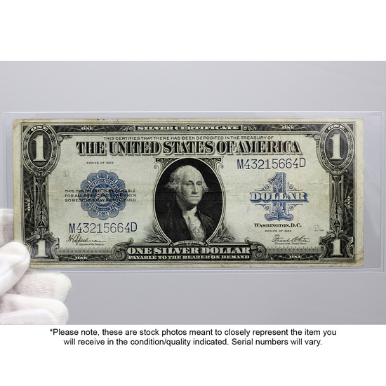 1923 $1 Silver Certificate F/VF Condition