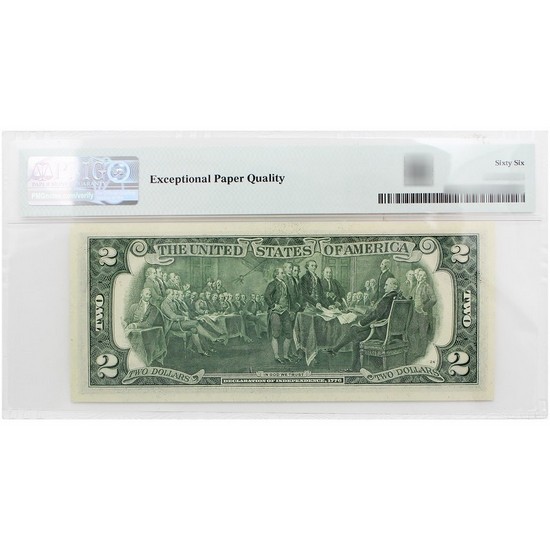 1976 $2 Federal Reserve Star Note Philadelphia PMG 66 EPQ 1976 $2 Federal Reserve Star Note Philadelphia PMG 66 EPQ